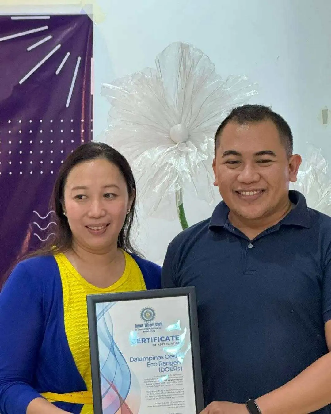 Inner Wheel recognition — recognition record